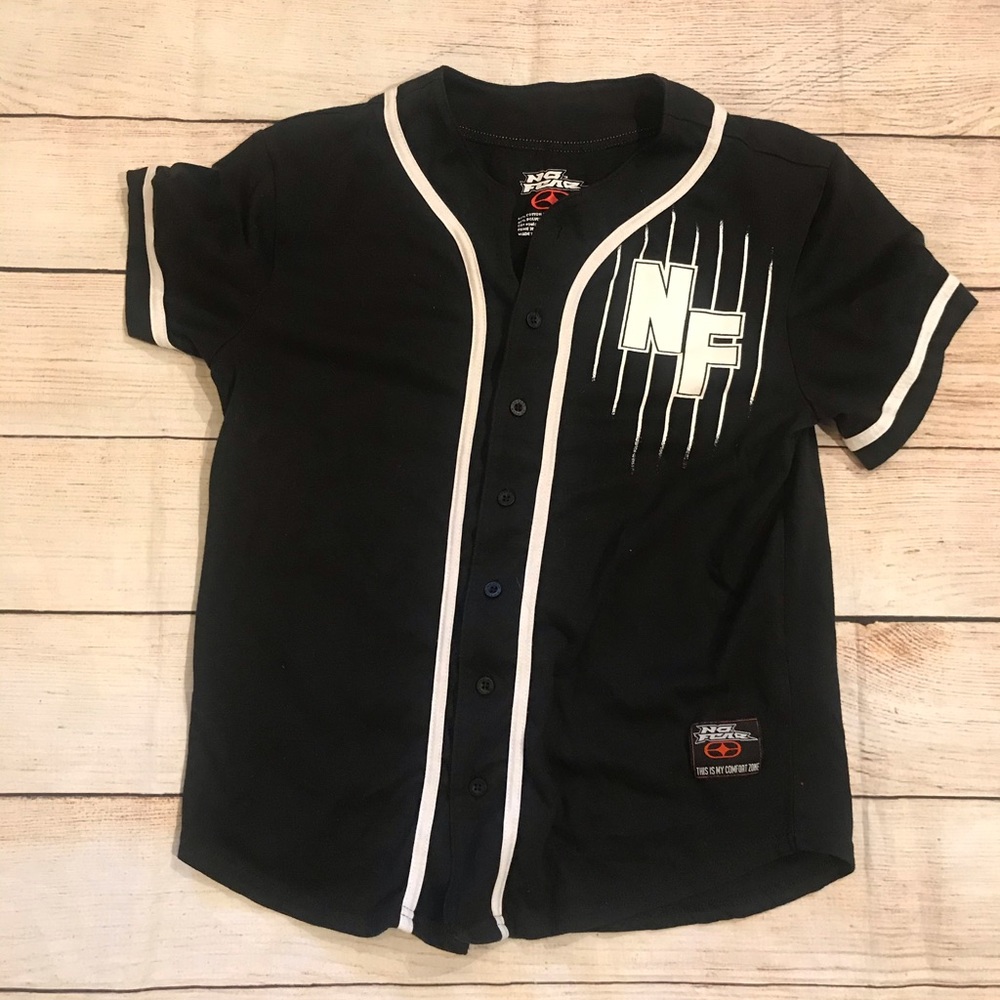 Vintage No Fear Baseball Jersey Style Shirt